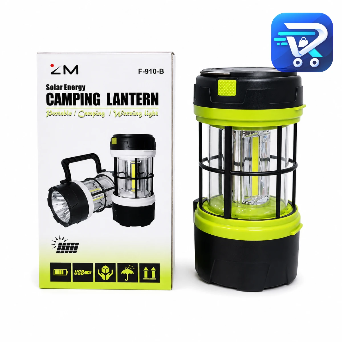2 In 1 Solar Energy Camping Lantern & Torch