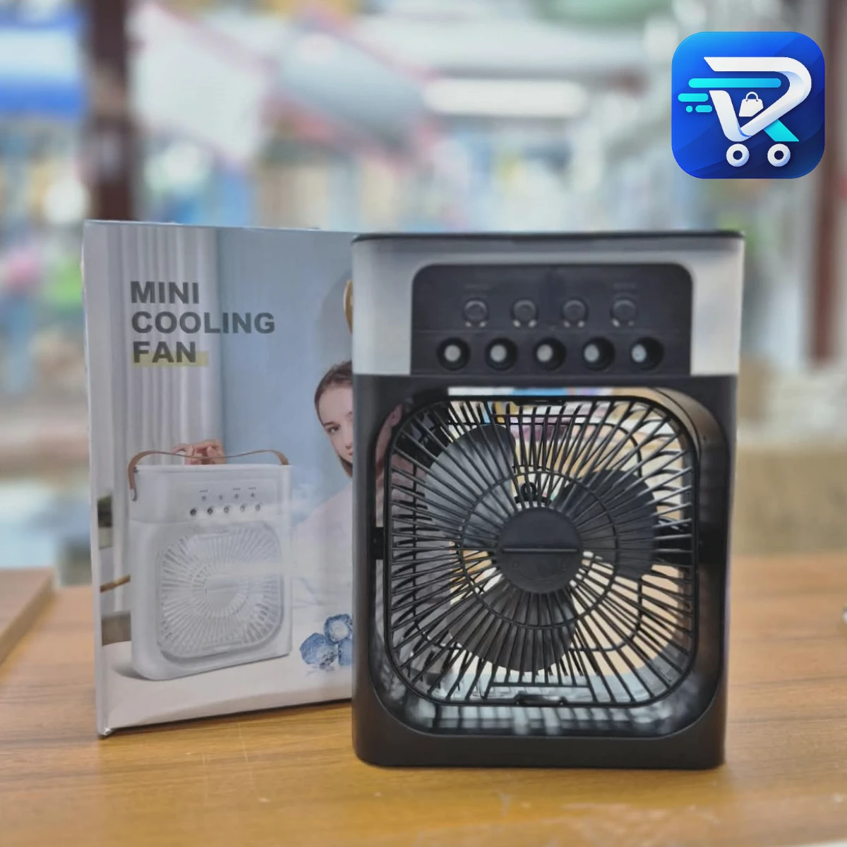 Air Cooling USB Fan with LED Night Light Water Fan