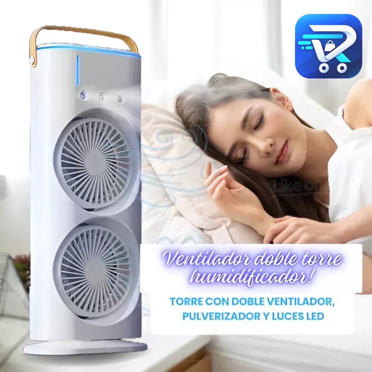Rechargeable 𝐏𝐨𝐫𝐭𝐚𝐛𝐥𝐞 𝐋𝐢𝐠𝐡𝐭 𝐇𝐮𝐦𝐢𝐝𝐢𝐟𝐢𝐞𝐫 𝐃𝐨𝐮𝐛𝐥𝐞-𝐞𝐧𝐝𝐞𝐝 𝐒𝐩𝐫𝐚𝐲 𝐅𝐚𝐧